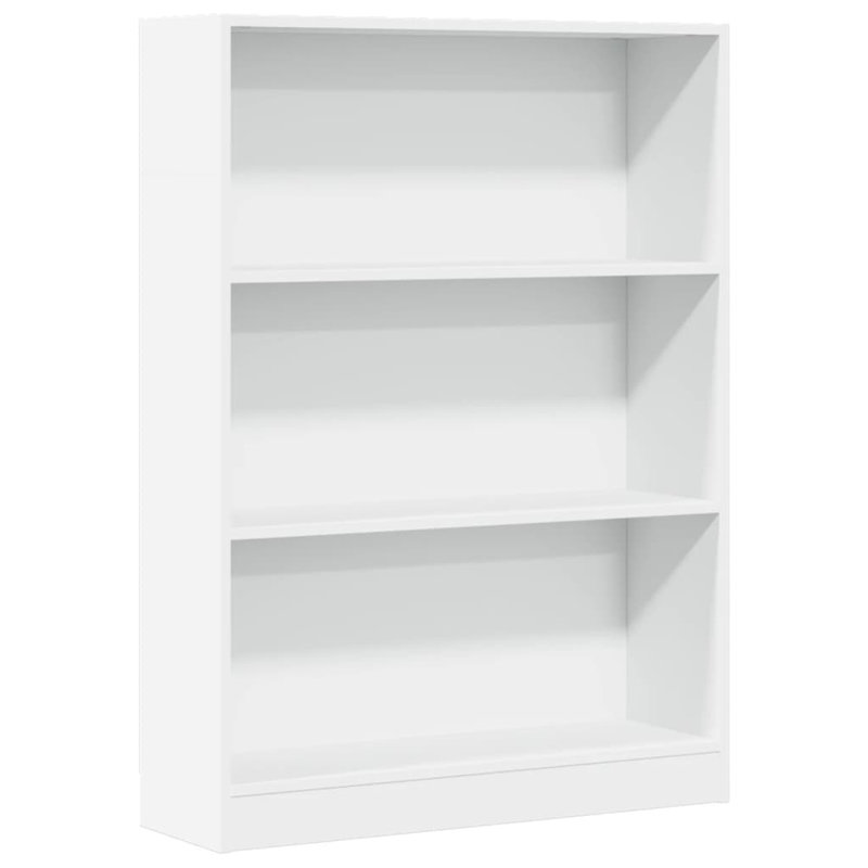 Athema Standard Bookcase, White, (4 Shelves) 143cmH x 36cmW x 30cmD