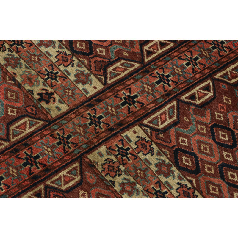 Antique One-of-a-Kind 4'X6' Hand Knotted Area Rug