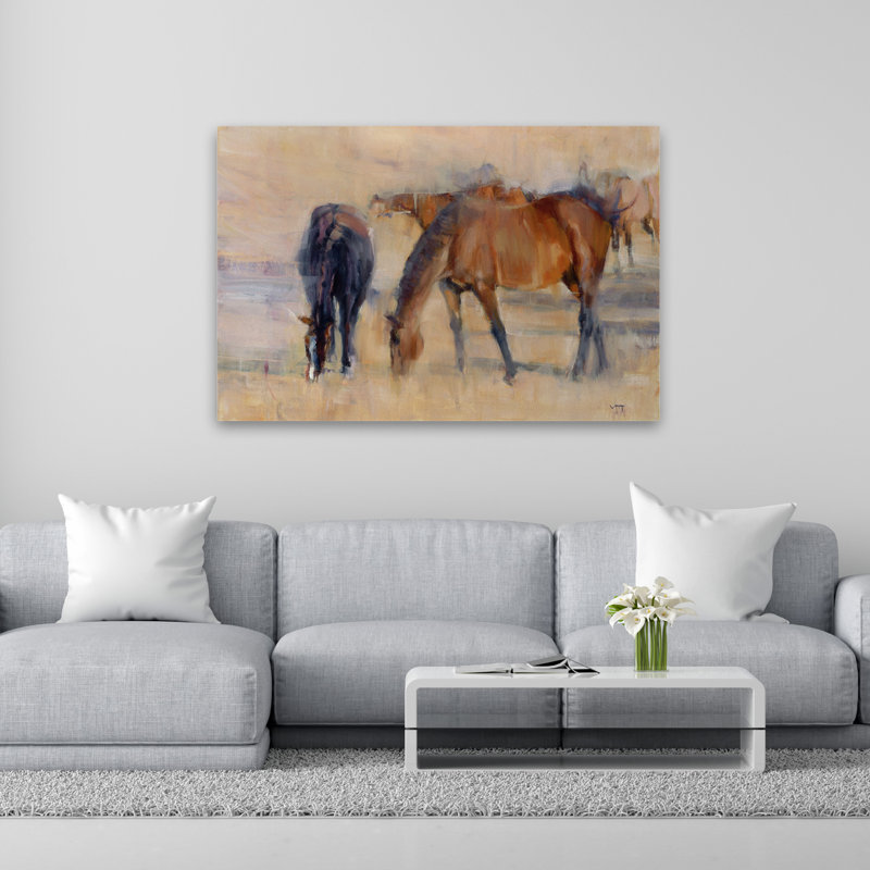 Kentucky Morning 1 - animaux, chevaux, H 40 po x l 60 po