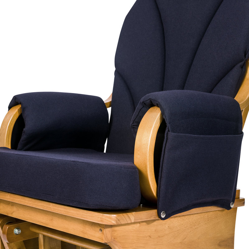 Navy Blue Cotton Replacement Cushion Set for Glider Rocker