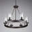 Aadhvik 6 - Light Dimmable Cylinder Chandelier