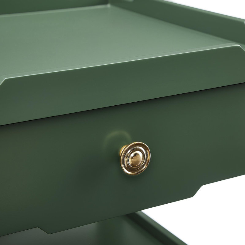 Table de chevet 1 tiroir Foley Vintage Green