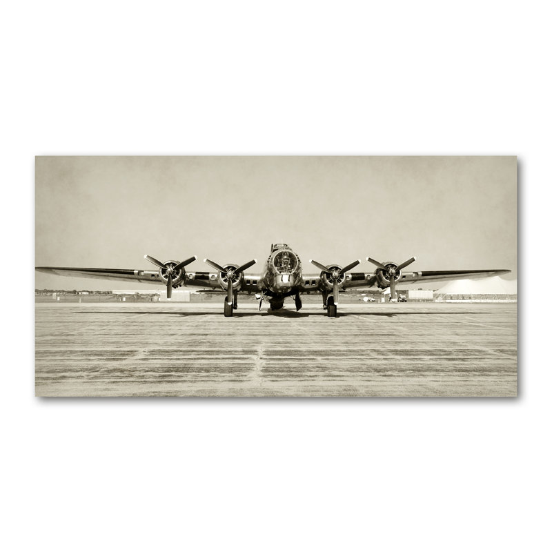An Old Bomber - Wrapped Canvas Print