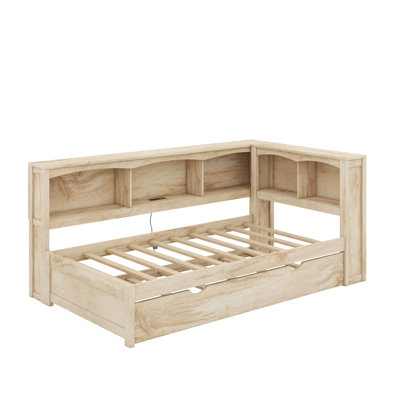 Twin Daybed With Trundle, Cabinets And USB