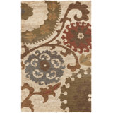 Columbia Jute / Sisal Floral Area Rug