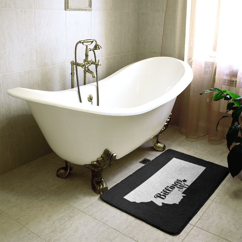 Tapis pour salle de bain ancrage alaska, Rose, l 21 po x L 34 po, Anchorage, Alaska