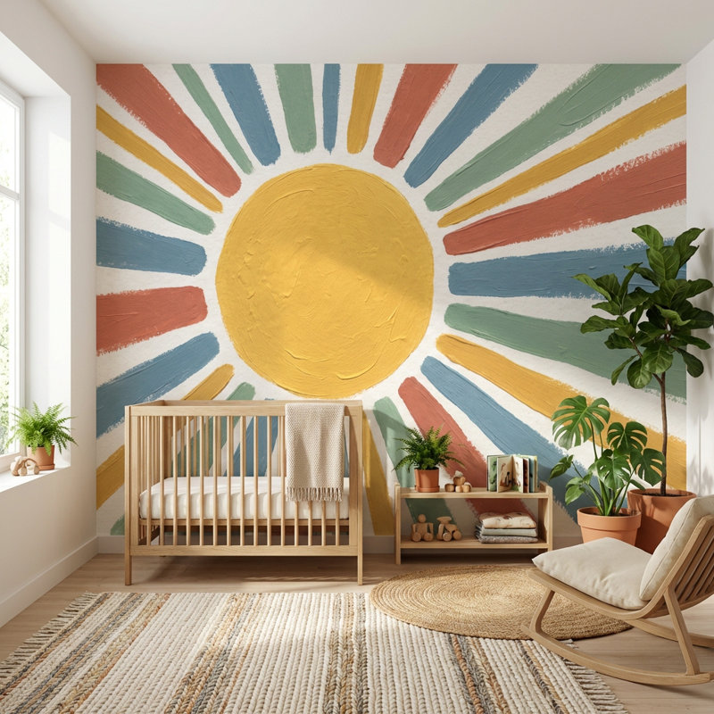 Papier peint blanc avec fond blanc, Non tissé, 120 po x 96 po