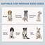Armoire de rangement des aliments avec bols cachés pour chien, panneau réglable