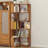 6 Tier Freestanding L-Shaped Corner Bookshelf For Living Room, Bedroom, Wooden Bookcase With Anti-Drop Panle And Anti Tipping Device, Display Shelf Open Storage Rack Organizer For Home Office-1883070022