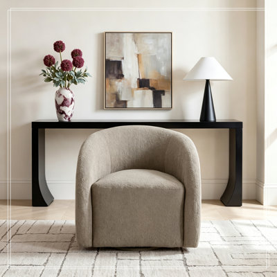 Chaise d'appoint pivotante rembourrée