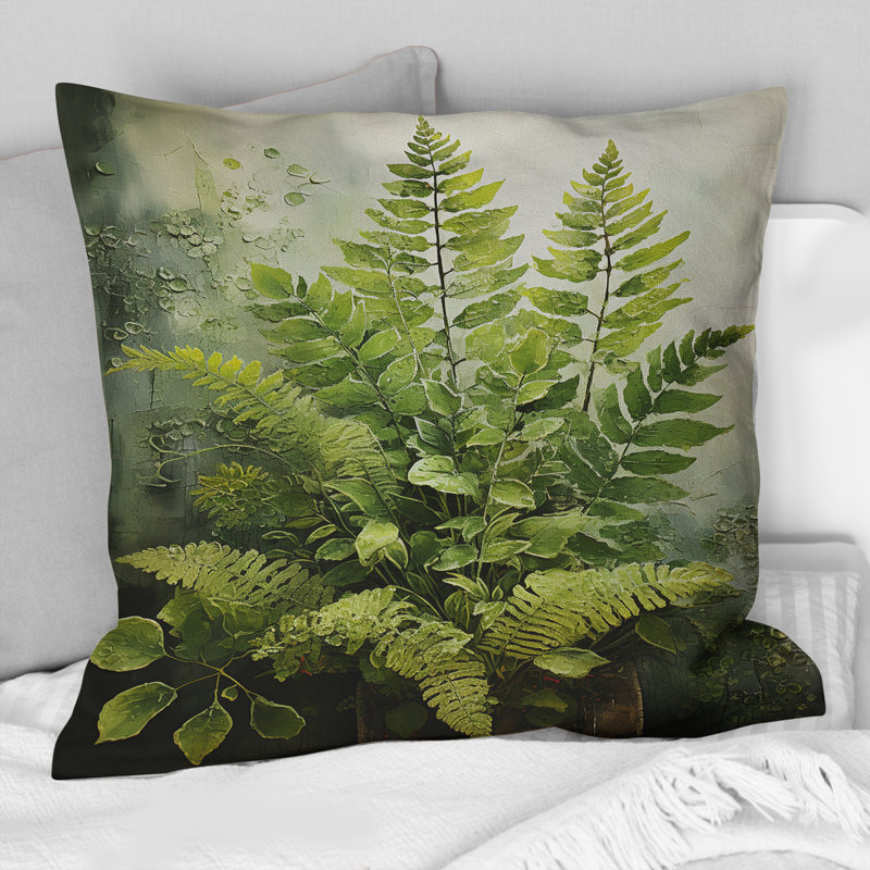 Coussin Fern's Plant Timeless Elegance IV - Ferns