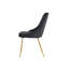 Chaise d'appoint, velours jaune avec pieds noirs-87543332-87543325