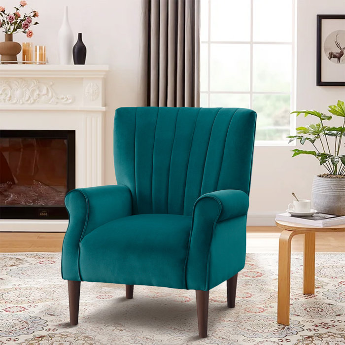 Red Barrel Studio® Velvet Armchair | Wayfair