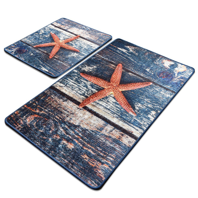 Ensemble de tapis de bain antibactérien (2 pièces), 100% polyester, 19,7 po x 23,6 po et 23,6 po x 39,4 po | Sous-tapis antidérapant, hauteur des poils: 0,4 po | Lavable à la machine, doux et durable, idéal pour la sécurité et le confort de la salle de bain