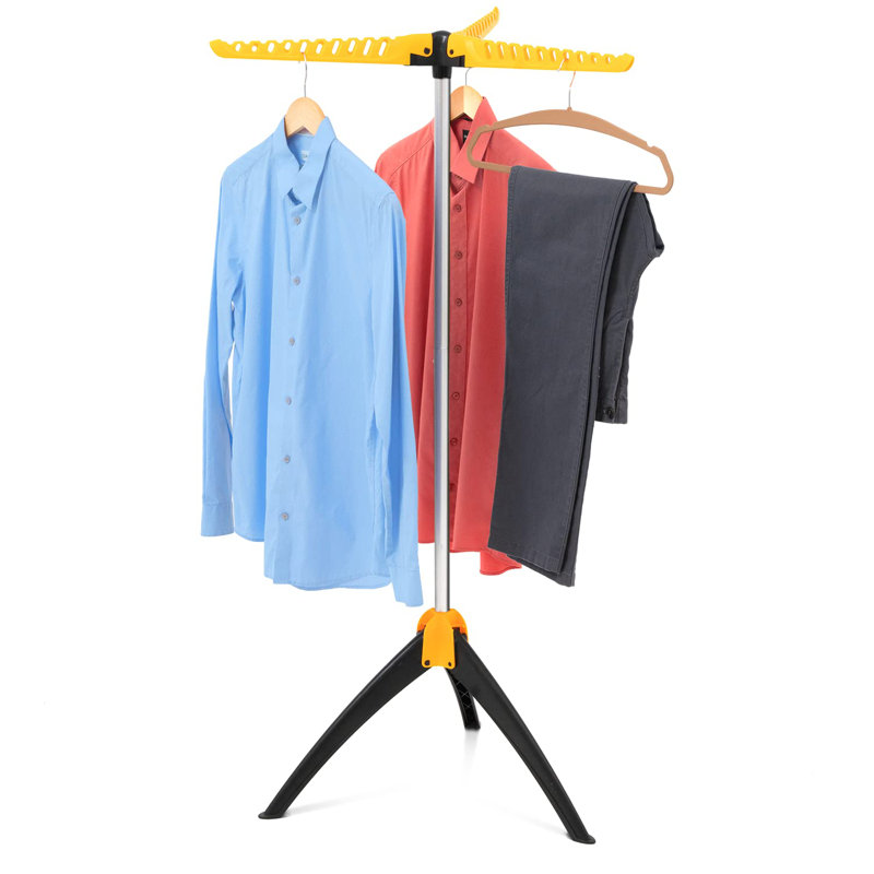 Foldable Tripod Drying Rack, Yellow