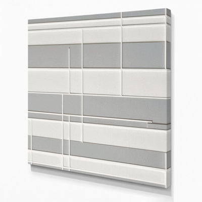 Minimalisme 3, art mural sur toile grise