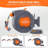 Water Hose Reel With 72 Ft X 1/2 In Retractable Garden Hose 9 Function Sprayer Nozzle, Effortless Automatic Rewind
