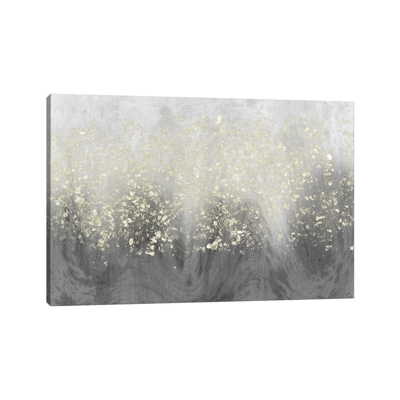 Glitter Swirl I par Jennifer Goldberger - reproduction d'art, H 32 po x l 48 po x 1,5 po, Toile tendue