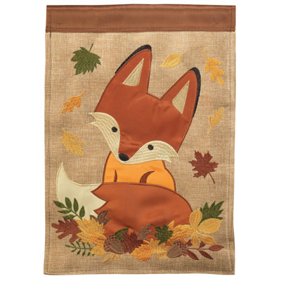 Double Sided 18 in. H x 13 in. W Polyester Animal Garden flag