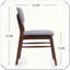 Chaise de salle à manger rembourrée 2 pièces Mid-Century-1318741564