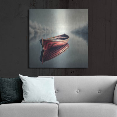  'Cold Stillness' by Rey Klimt Metal Wall Art