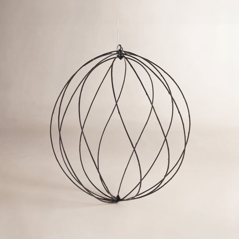 Sphère scintillante, noir, grand, Noir