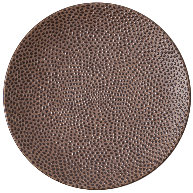 Cobble 8.25" Dessert Plates, Brown