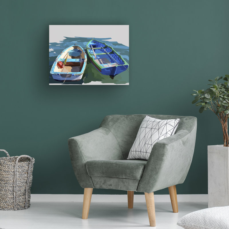 Art sur toile "Emily Bold III" par Emily Kalina, H 14 po x l 19 po x P 2 po