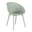 Ensemble de salle à manger durable, résistant aux intempéries, en polypropylène et en métal, de style moderne pour une utilisation intérieure et extérieure