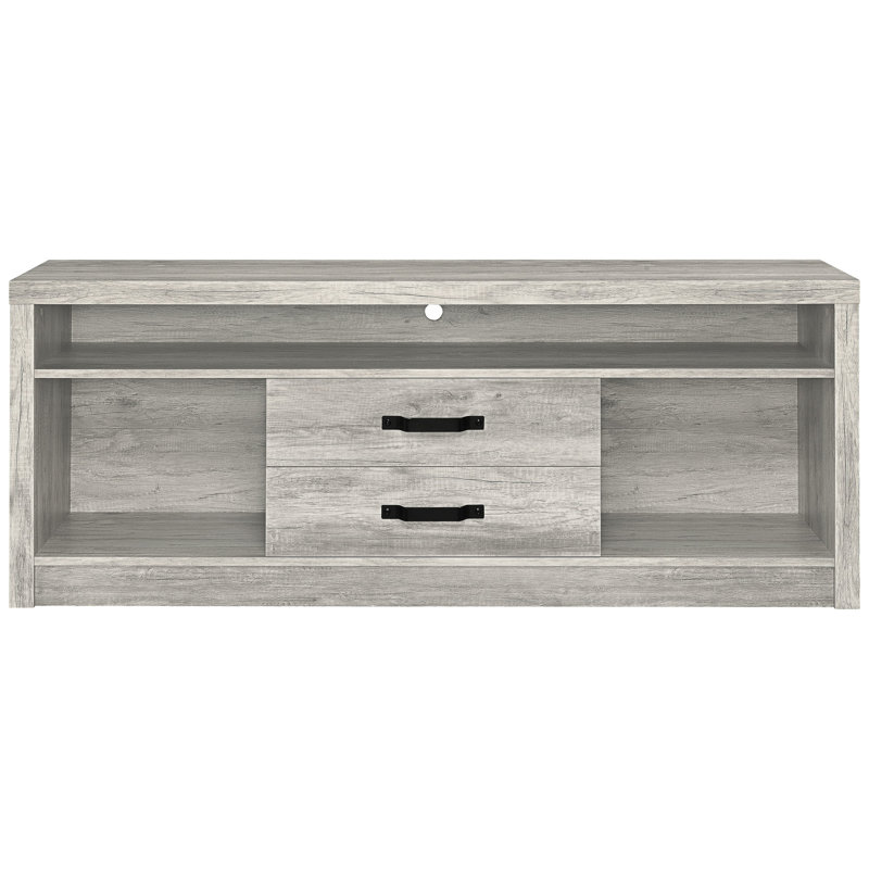 Meuble télé 2 tiroirs gris Driftwood