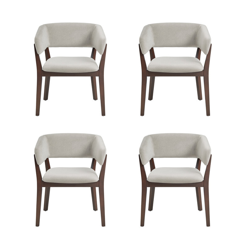 Fauteuil de salle à manger rembourré Blake, Gris