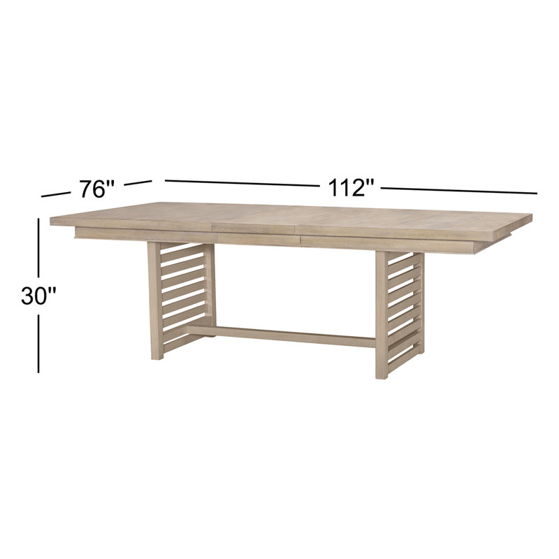 Framingham Extendable Dining Table, Light Brown