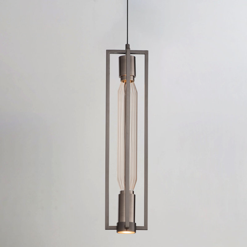 2 - Light LED Pendant, Gunmetal