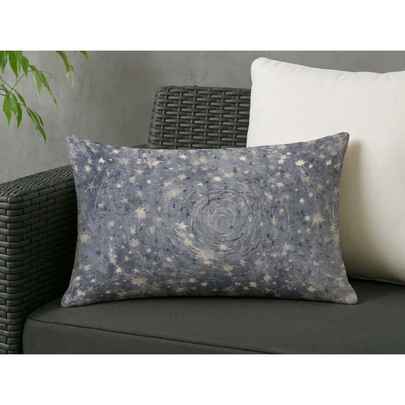 Coussin décoratif intérieur et extérieur Modern, Gris abstrait 56, Rectangle H 18 po x l 25 po