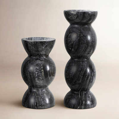 Genuine Marble Pillar Candle Holder