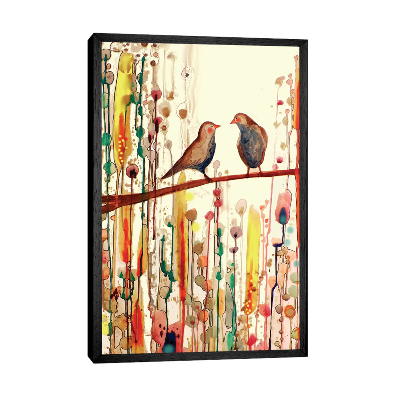 Gypsies Tap by Sylvie Demers - Painting on Canvas, 101.6 cm H x 66.04 cm W, Black Floater Framed