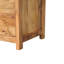 Banc de rangement en bois Oakish avec siège en cuir brun
