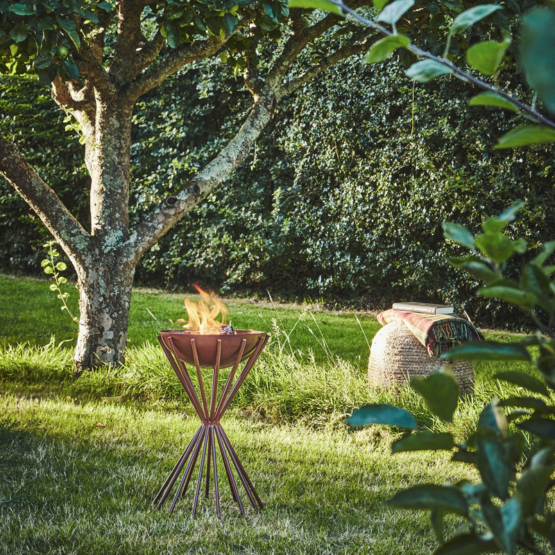 Round Steel Wood Burning Fire Pit