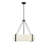 Millennium Lighting Telfar 3 Light Pendant Light with White Fabric Shade-103500876