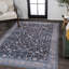 Tapis noir / bleu Sarok All-Over Persan-1523423023