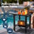 Taryn 17 in. 2-Tier Rectangular HDPE Outdoor Side Table-946761049
