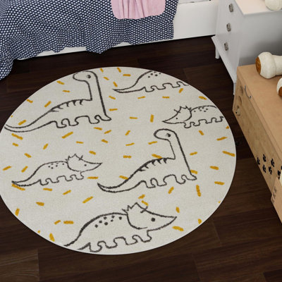 Unique Loom Dinosaur Whimsy Kids Rug