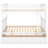 Full Over Bunk Bed With Storage Drawers In White - Solid Pine For Bedroom Utility Convertible Drawers, Size White, Wood Construction-1015177173-1015177174