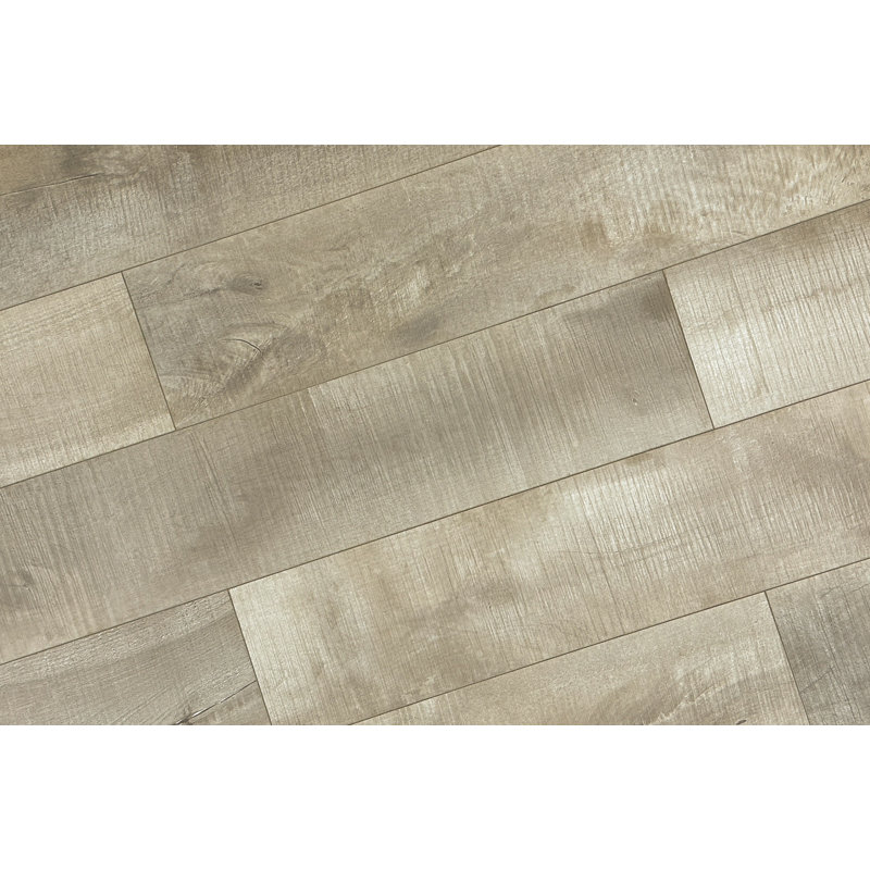 Plancher stratifié 8 po x 48 po x 14 mm, Perle antique