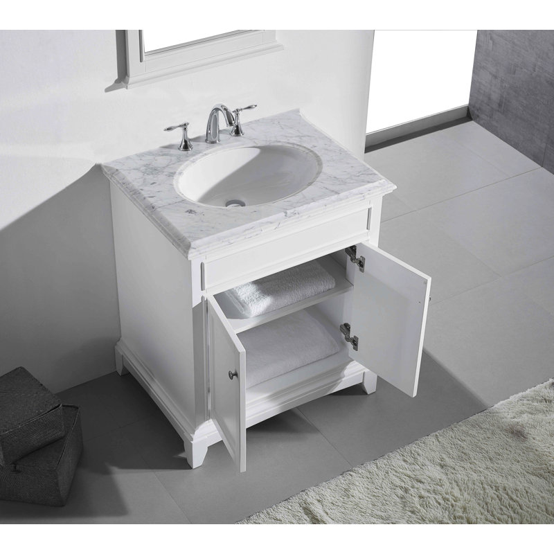 Ensemble de meuble-lavabo simple 30 po Elite Stamford, Blanc