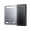 70 mm W 60 mm H Framed Mirrored Bathroom Cabinets 3 Shelves with Mirror-1735589591