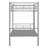 Esliabeth Twin Over Twin Metal Bunk Bed-695011261