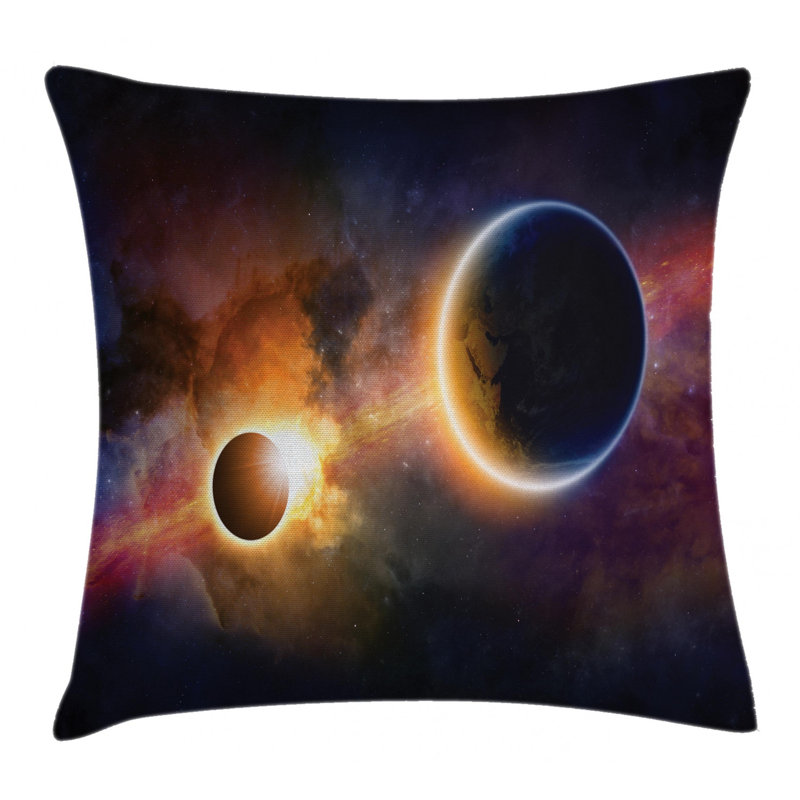 Housse de coussin décoratif intérieur/extérieur 28 po outer space