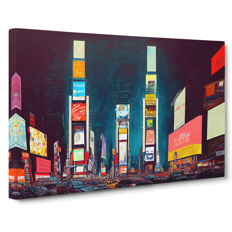 New York Times Square Art Vol.2 - Wrapped Canvas, 40cm H x 60cm W x 3cm D