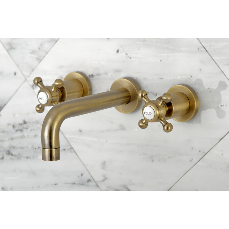 Robinet de salle de bain mural Metropolitan, Laiton rétro